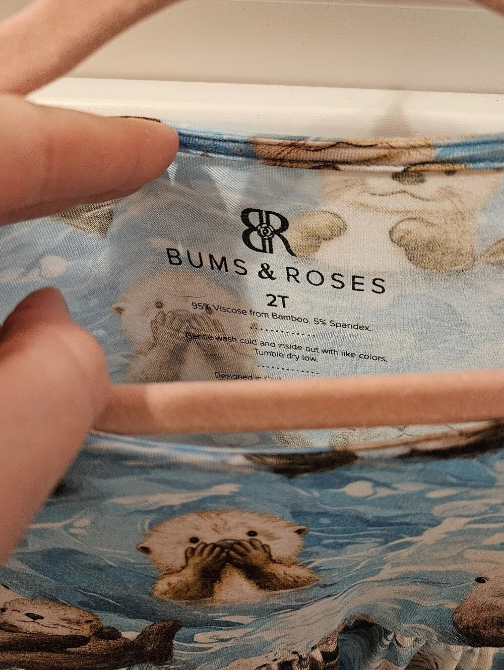 Bums & Roses Otter Print Tunic And Shorts- Size 2T
